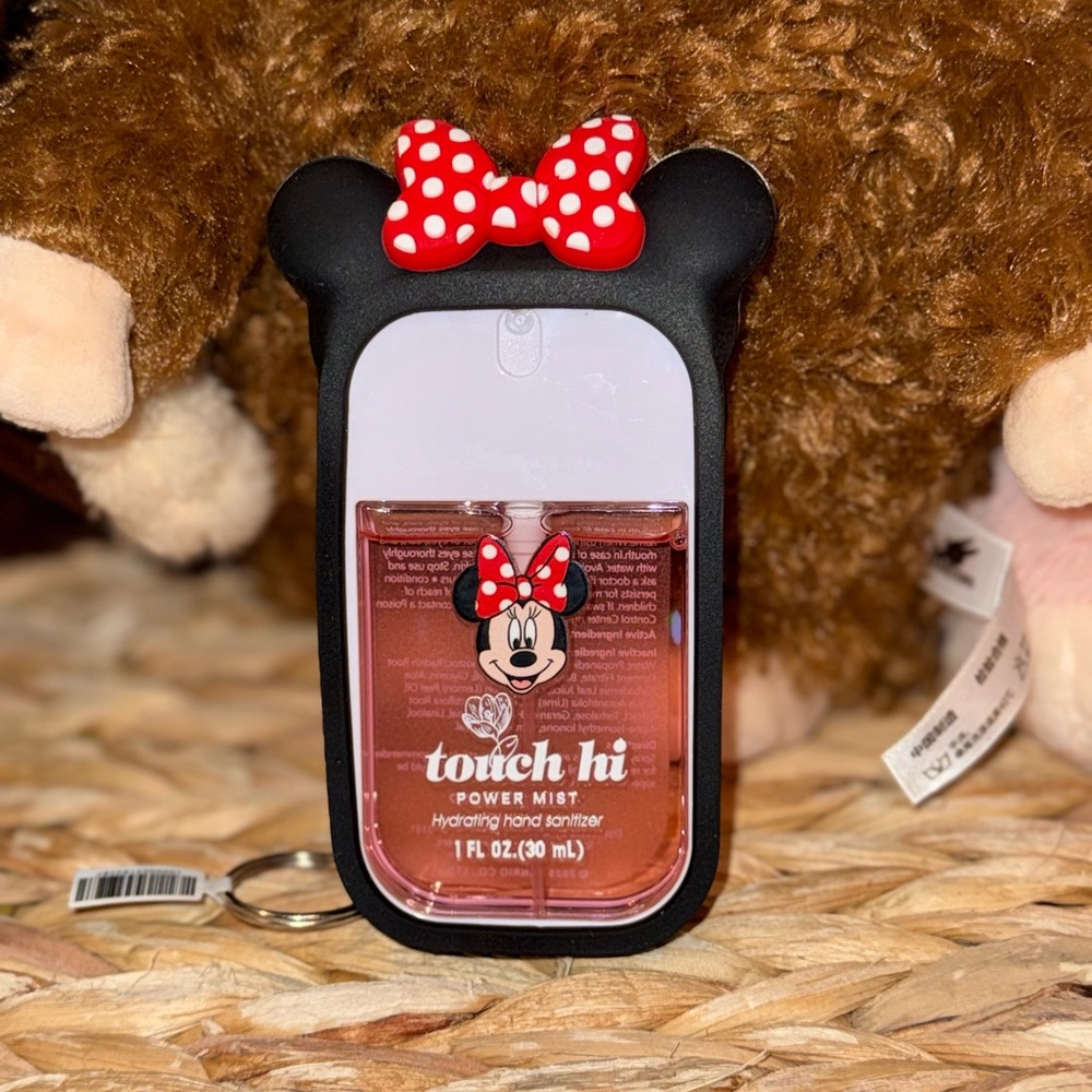 Minnie Mouse TOUCH HI Hand Sanitizer w/ Silicone Holder – Rosewater